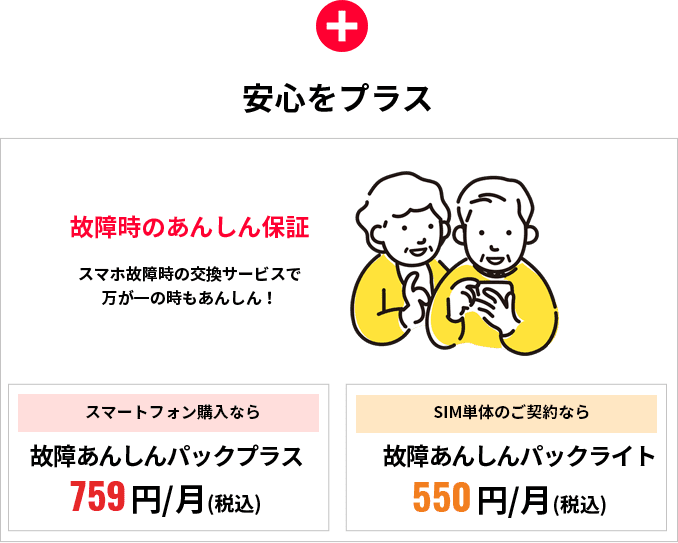 安心をプラス
